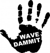 Jeep Wave Dammit Muddy Hand Off Road Car or Truck Window Decal