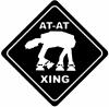 Star Wars AT AT Crossing Xing Sci Fi Car or Truck Window Decal