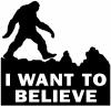 I Want To Believe Bigfoot Sasquatch Yetti