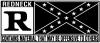 Rated R Redneck Confederate Flag  Country Car or Truck Window Decal