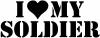 I Love My Soldier Military Car Truck Window Wall Laptop Decal Sticker