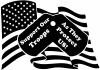 Support Our Troops As They Protect Us American Flag Dog Tags Military Car Truck Window Wall Laptop Decal Sticker