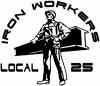 Iron Workers Local 25 Business Car Truck Window Wall Laptop Decal Sticker