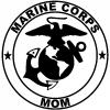 Marine Corps Mom Seal Military car-window-decals-stickers
