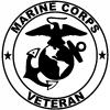 Marine Corps Veteran Seal Military car-window-decals-stickers