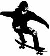 Frontside Ollie Skateboarding Sports car-window-decals-stickers