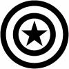 Captain America Shield Sci Fi car-window-decals-stickers