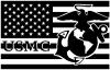 US American Flag USMC Marines Military Car Truck Window Wall Laptop Decal Sticker