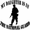 Daughter is in National Guard Military Car or Truck Window Decal