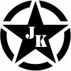 Military Jeep JK Segmented Army Star Off Road Car or Truck Window Decal
