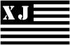Jeep XJ American USA Flag Right Off Road car-window-decals-stickers