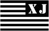 Jeep XJ American USA Flag Left Off Road Car or Truck Window Decal