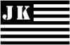 Jeep JK American USA Flag Right Off Road Car or Truck Window Decal