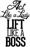 Lift Like A Boss Girlie Car or Truck Window Decal