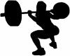 Female Weight Lifter Girlie Car or Truck Window Decal