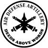 US Army Air Defense Artillery DEEDS ABOVE WORDS Military Car or Truck Window Decal