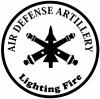 US Army Air Defense Artillery Lighting Fire Military Car or Truck Window Decal