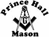 Masonic Square and Compass Prince Hall Mason Other Car or Truck Window Decal