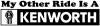 My Other Ride Is A Kenworth Moto Sports Car Truck Window Wall Laptop Decal Sticker
