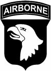 101st Airborne Division Military Car or Truck Window Decal