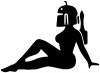 Sexy Star Wars Boba Fett Mudflap Girl Sci Fi car-window-decals-stickers