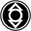 Indigo Lantern Corps Logo Symbol Sci Fi Car or Truck Window Decal