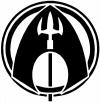 Aquaman Symbol Logo with Trident