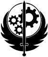 Fallout Brotherhood of Steel Logo Sci Fi car-window-decals-stickers