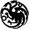 Game of Thrones House Targaryen Sigil Sci Fi car-window-decals-stickers