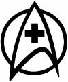Star Trek Medical Insignia Logo Sci Fi car-window-decals-stickers