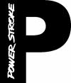 Powerstroke Diesel Big P Off Road car-window-decals-stickers