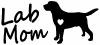 Lab Mom Labrador Retriever Dog Animals car-window-decals-stickers