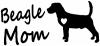 Beagle Mom Dog Animals car-window-decals-stickers