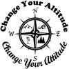 Change your Altitude Change your Attitude Mountains Ocean Palm Trees  Country Car Truck Window Wall Laptop Decal Sticker