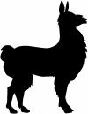 Llama Silhouette Animals Car or Truck Window Decal