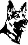German Shepherd Dog Animals car-window-decals-stickers