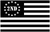 US United States Flag 2nd Amendment Pro Gun Guns Car or Truck Window Decal