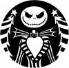 Jack Skeleton Nightmare Before Christmas with Trees Sci Fi Car or Truck Window Decal