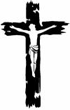 Jesus on the Cross Christian Car or Truck Window Decal