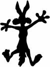 Wile E Coyote Splat For Dents Cartoons Car or Truck Window Decal
