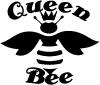 Queen Bee Honey Bee Big Font Animals car-window-decals-stickers