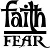 Faith Over Fear Christian Car or Truck Window Decal