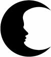 Man In The Moon Enchantments Car or Truck Window Decal