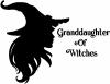 Granddaughter of Witches Gothic Halloween car-window-decals-stickers