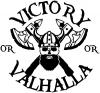 Viking Victory or Valhalla Axes and Bearded Skull Military car-window-decals-stickers