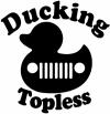 Ducking Topless Rubber Duck Off Road Car Truck Window Wall Laptop Decal Sticker