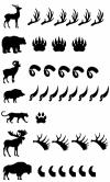 Hunting Big Game Keeping Count Car or Truck Window Decal Sticker