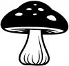 Mushroom Car or Truck Window Decal Sticker