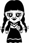 Annabelle Horror Kid Gothic Halloween Car or Truck Window Decal Sticker