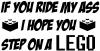 If You Ride My Ass I Hope You Step On A Lego Funny car-window-decals-stickers